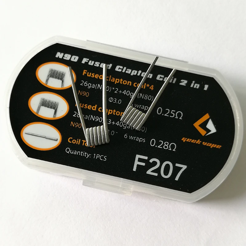 Original Geekvape Ni80 Hybrid Alpha Braid Coil MTL Fused Clapton ...