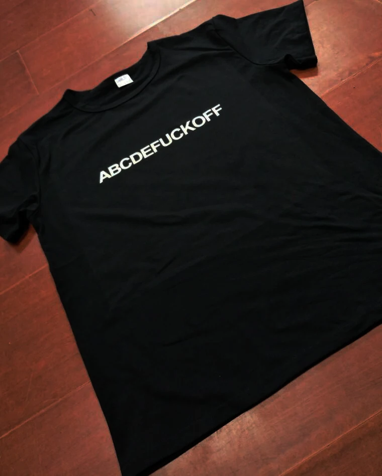 Abcdepuckoff Tumblr Letetr/футболка с короткими рукавами высокое качество милые хипстерские