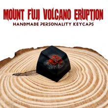 Вулканическое ремесло индивидуальный светильник-прозрачная смола SA Keycap подходит для игры механическая клавиатура Keycaps переключатель