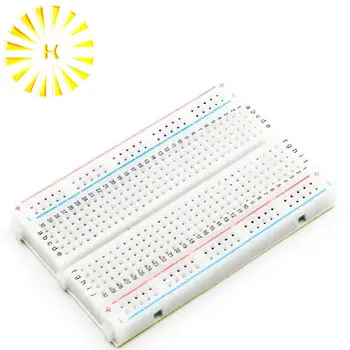 

1pcs Quality mini bread board / breadboard 8.5CM x 5.5CM 400 holes Connector
