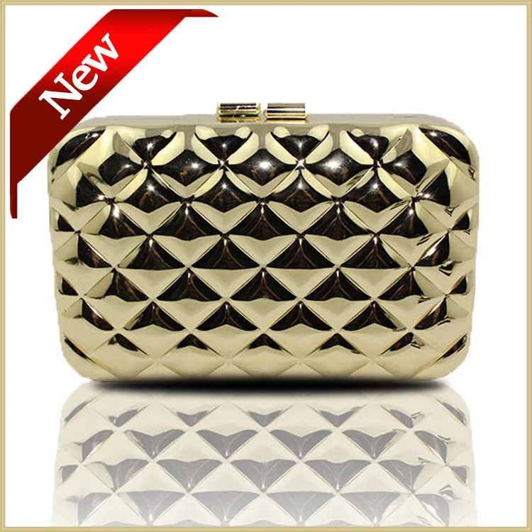 New Womens Wallets And Purses Metallic Geometric font b Clutch b font Bags Fashion Box font