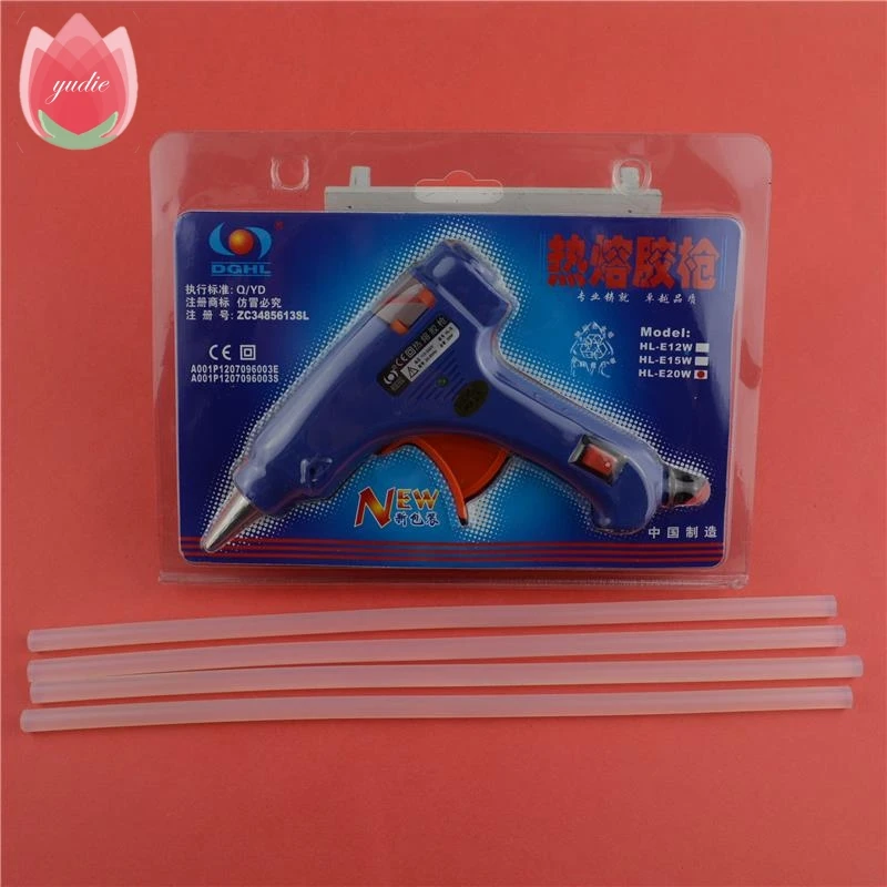 EU/US Plug Artificial Flower Supplies Temp Heater Hot Glue Gun 20W