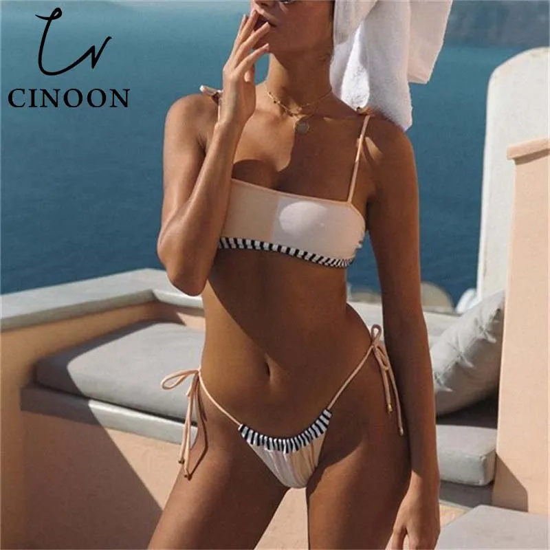 Maillot de bain femme 2018 wrap Стиль летний женский купальник бандажный комплект бикини