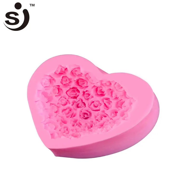 

SJ Fondant Silicone Molds for Cake Decorating Silicone Soap Mold Heart Polymer Clay Tools and Molds for Chocolate