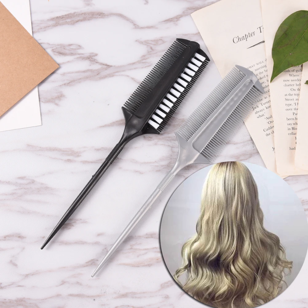 1pc Drying Brush Professional Hairdressing Double Side Dye Comb Barber