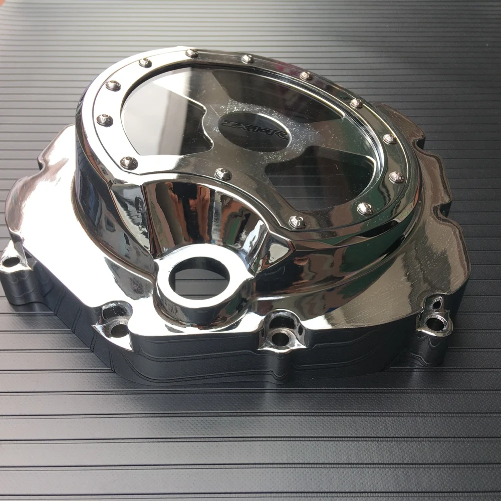 

For 06-14 Kawasaki ZX14R ZX 14R ZZR 1400 Engine Stator Crank Case Cover Engine Guard Protection Side Shield Protector 2006-2014