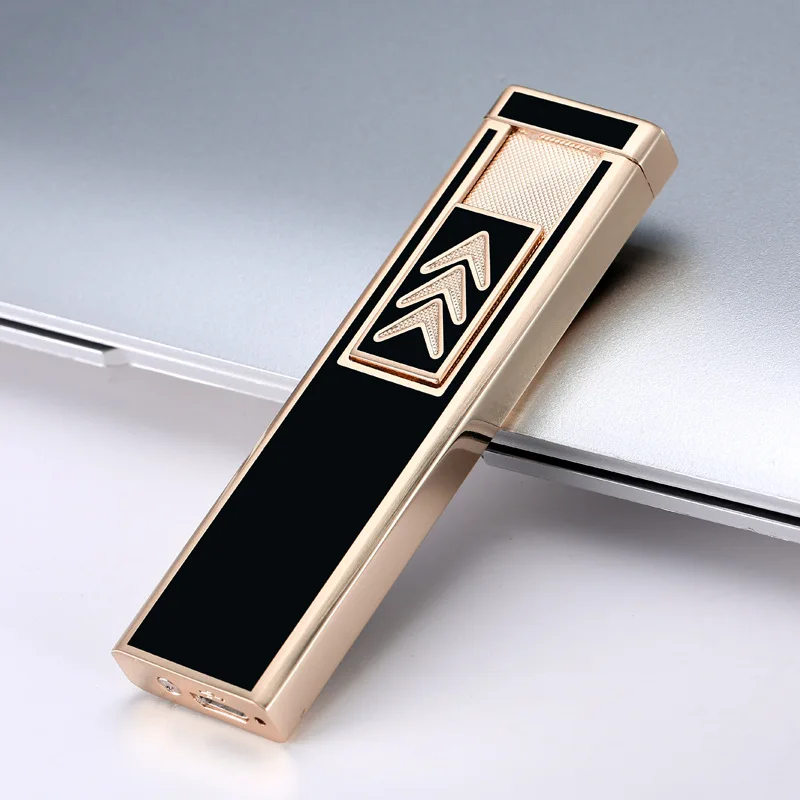 2016 usb charging MINI slim windproof lighter metal electronic