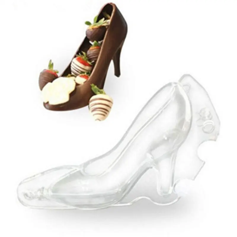 

Cute Shoe Chocolate Mold 3D High Heel Shoes Candy Sugar Paste Molds Cake Decorating Tools for DIY Home Baking Craft Accessories