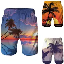 Fishsunday летние мужские пляжные шорты с 3D принтом дерева мужские шорты 0712