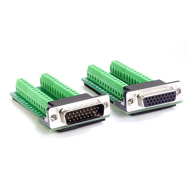 1pcs DB26M D-SUB DB26 26 Pin Male Straight 3 Rows Solder Type Adapter Connector