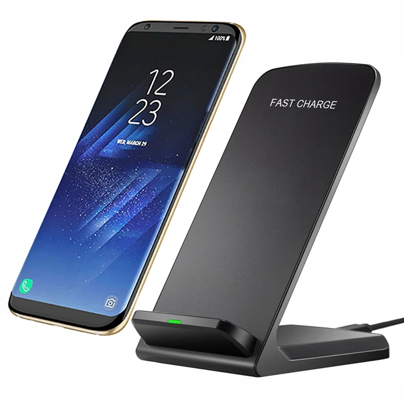 QI Быстрое беспроводное зарядное устройство для iphone X 8 Plus samaung s8 note S7 S6 Edge всех