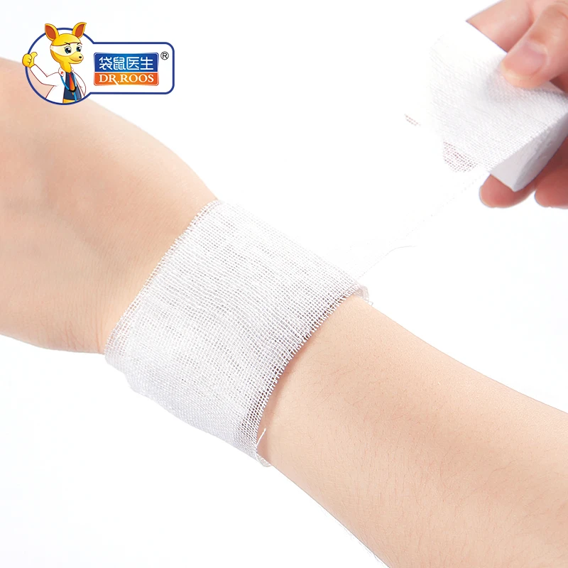 8x600cm(3bags)Gauze Bandage Rolls Medical Gauze Bandage Rolls Wound