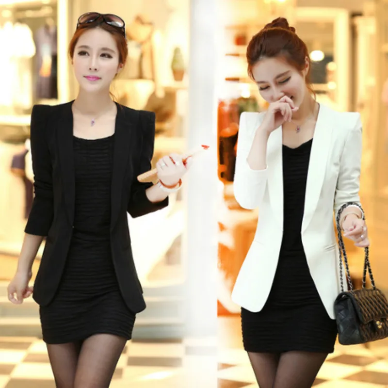 Blazer Women Outerwear Autumn Women's Blazers White Fashion Ladies office Coat Female size s-5xl Blazer Women Outerwear Autumn Women's Blazers White Fashion Ladies office Coat Female size s-5xl