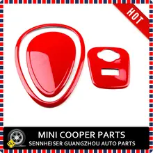 Фирменная Новинка ABS Материал с защитой от ультрафиолетового излучения, стиль mini Ray красного цвета приборной панели и USB Вход Эмблема для mini cooper F55 S F56(2 шт./компл