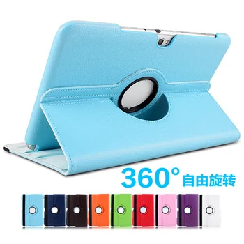 

360 Degree Rotating Litchi Grain Folio Stand PU Leather Cover Case For Samsung Galaxy Note 10.1 GT-N8010 N8020 N8013 N8000 10.1"