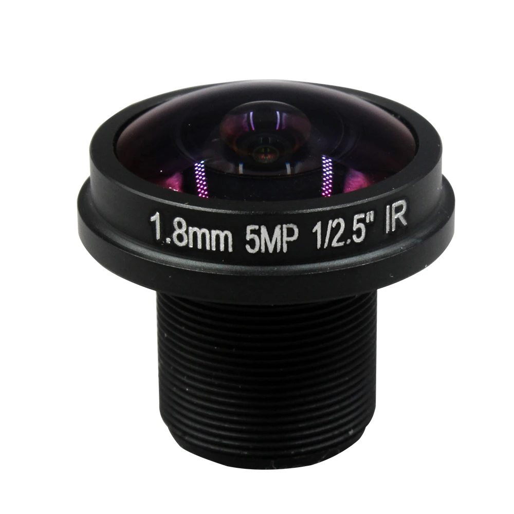 HD 5MP cctv lens 1.8MM M12 mount fisheye lens for IP video surveillance camera wide angle cctv