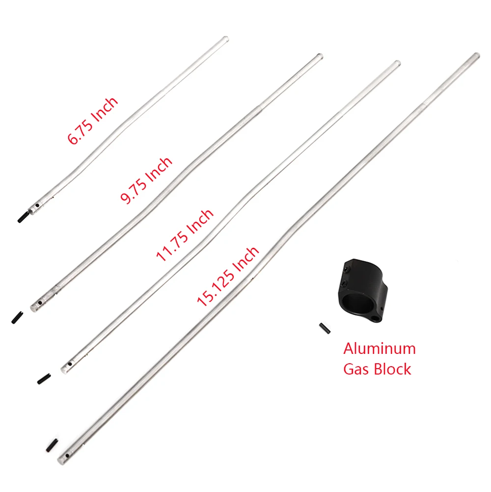 

Micro Rifle Gas Block Tube Low Profile .750 5.56 223 with Steel Roll Pin Tactical 0.75 Inch Dia fit M4 AR15 Roll Pin