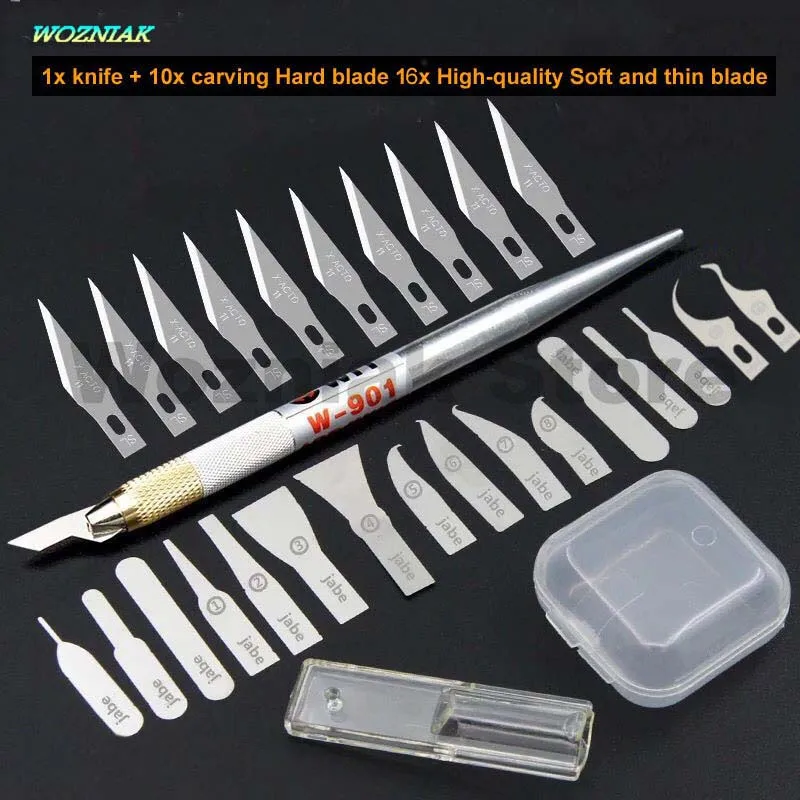 

Wozniak IC chip knife Motherboard Power Supply Rubber shovel PCB Thin blade for iphone Repair Mobile phone CPU RMA Knifes tools
