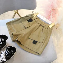 Mihkalev/повседневные летние шорты для маленьких девочек; коллекция года; Детские шорты для девочек; повседневные штаны; дропшиппинг