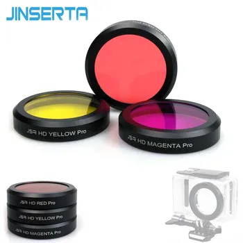 

JINSERTA Yellow Red Magenta Dive Filter for Xiaomi mijia Waterproof case Lens Cover Filters for Xiaomi Camera Accessories