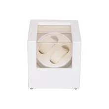 Dobadoura do relógio, LT De Madeira De Armazenamento Automático de Rotação 2 + 0 Watch Winder Caixa Display Case (Exterior é branco e no interior é branco)