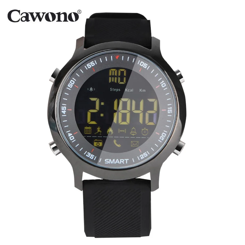 Cawono EX18 5ATM Waterproof Smart Watch Pedometer Tracker Call reminder Bluetooth 4.0 Wristwatch SmartWatch for IOS Android photo