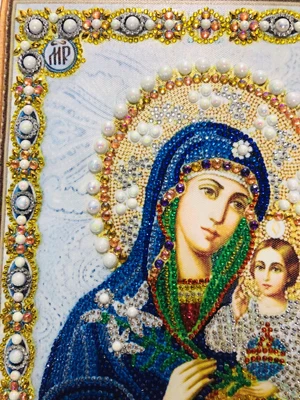 8006 300 5D DIY Diamond Embroidery Beadwork Icons Religion Diamond Painting 3D Crystal glass Drill Diamond Mosaic Religious Pearls pattern rhinestone Bead Orthodox home decor  (1)