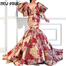 Мусульманское дубайское вечернее платье для свадьбы Robe De Soiree с кружевной аппликацией, длинное арабское платье для выпускного вечера, официальное платье с открытыми плечами