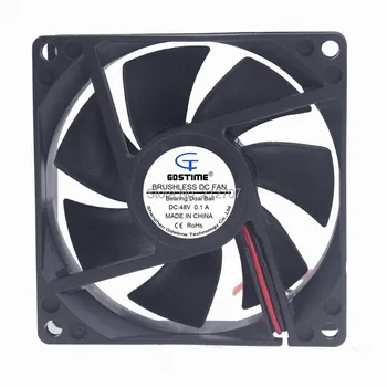 

1 Piece Gdstime 80mm 8cm 80x80x25mm DC 48V 0.1A Ball Brg Computer PC Cooling Fan