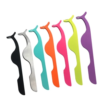 

1pc False Eyelash Tweezers Fake Eye Lash Applicator Eyelash Extension Curler Shozy Tweezer False Eyelashes Magnet Curler