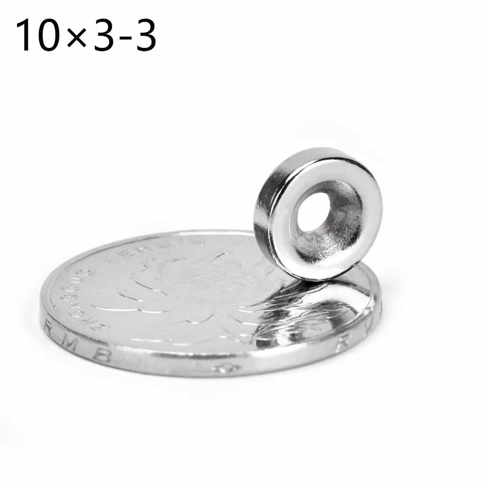 700 шт./лот 10*3 кольцо 10 мм x 3 мм отверстие: 3 мм сильный неодимовый магнит n52 мощный neodimio супер магниты imanes