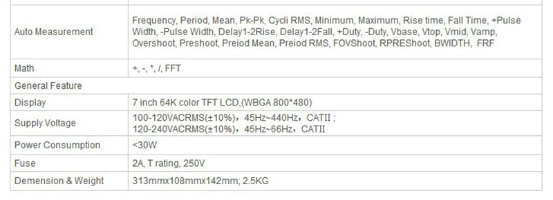 Hantek DSO7104B 4 канала Осциллограф DSO7104B 100 МГц полоса пропускания 2GSa/s частота дискретизации DSO7104B 64 K Глубина памяти USB осциллограф