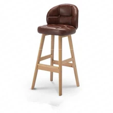Барный стул современный минималистичный барный стул из твердой древесины высокий стул креативный барный стул скандинавский домашний высокий стул