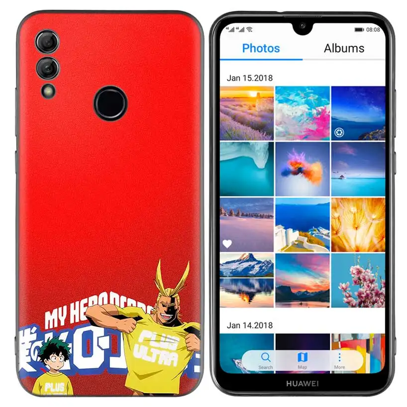 My Hero Academia Boku Anime Silicone Phone Case For Honor 8X 8C 8A 8S 10 10I Lite Play V20 Y9 Y7 Y6 Y5 Prime 2018 2019 10