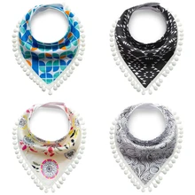 Для кормления ребенка головной шарф полотенце нагрудник горячий мальчик бандана для девушки слюнявчик треугольный слюнявчик детские нагрудники новорожденный младенец Bebes нагрудники