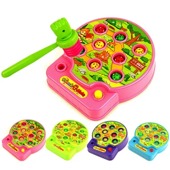 

New Hot 4 Types 1 Pcs Baby Toy Mole Hamster Attack Poke Electronic Music Kids Family Game Educational Toy Gift For Children