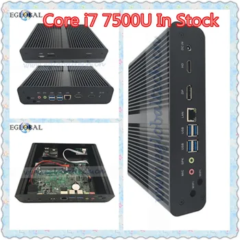 

Eglobal 7Gen Fanless Mini PC Core i7 7500U Max 3.5GHz Intel HD Graphics 620 Micro Computer HTPC Mini Windows 10 Linux HDMI DP PC