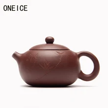 ONEICE Freies Verschiffen Hand maß Handgemachte topf Carving schlamm Xi Shi topf Lila ton Tee-set teekannen Autor: zhou ting Hallo Qualität