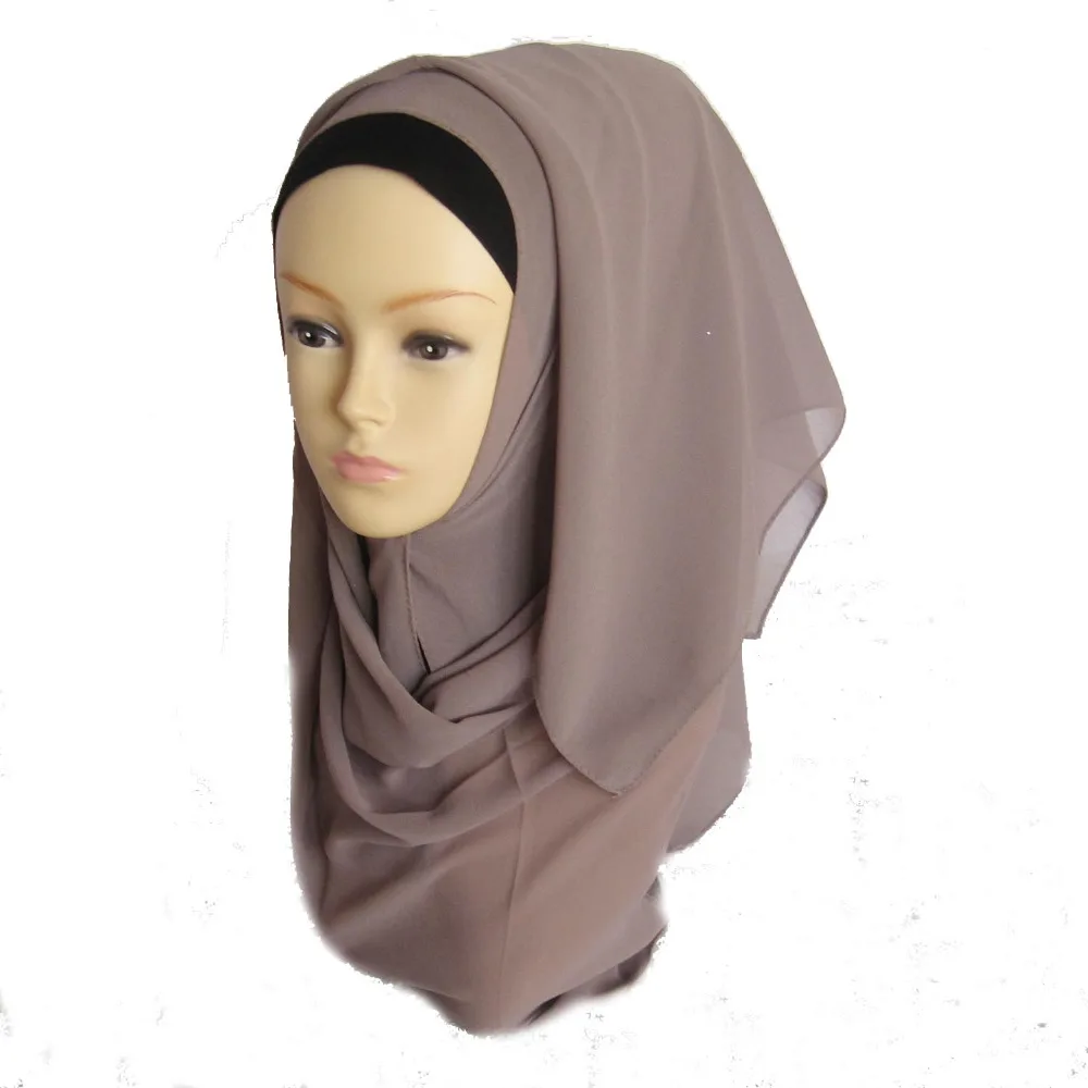 Muslim Hijab Islamic Women Shawl Plain Oversized Maxi Hijab Bubble 