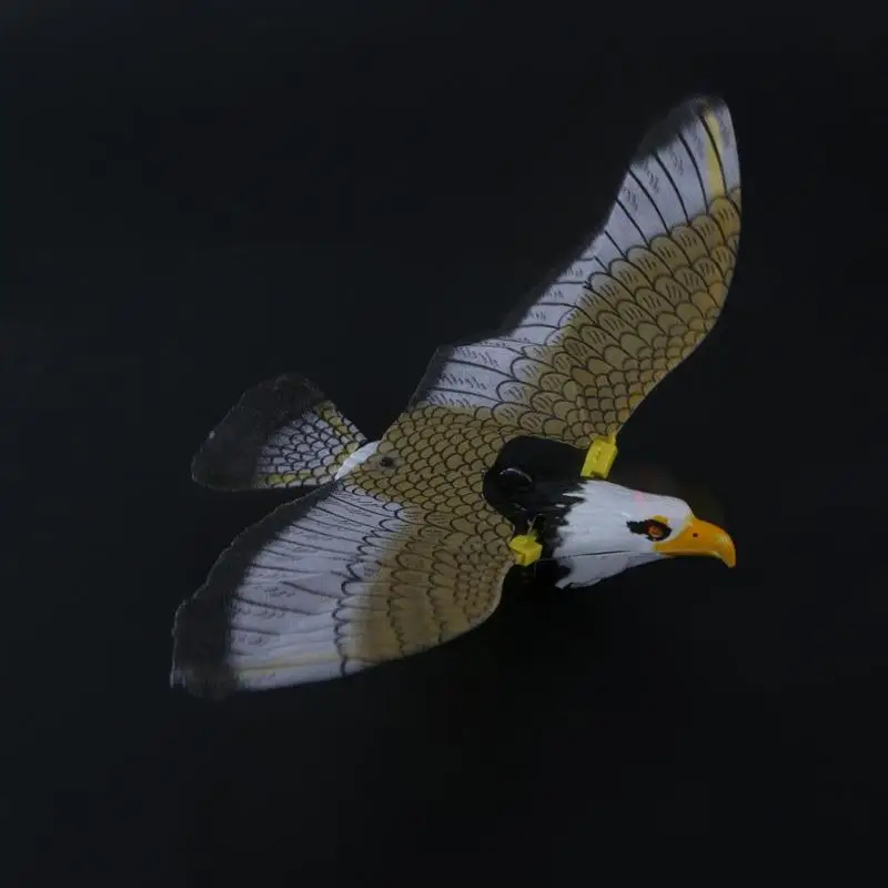 Электрическая пластиковая звуковая крыла летающая игрушка "Орел" голосовые расправленные крылья батарея подвесная проволока игрушка "Орел" s подарок для маленького ребенка
