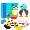 50pcs Animal Wooden Board Set Colorful Baby Educational Wooden Toy for Children Learning Developing Toys 1
