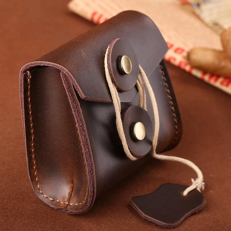 Doloveнатуральная кожа портмоне для женщин кофе портмоне мужчин вокруг кошелек держатель коричневый монета кошелек хранилище посылка маленький мини