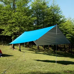 OOTDTY 210 т полиэстер ткань Сверхлегкий подвесной гамак Открытый Портативный Водонепроницаемый палатка навес мат 300 см x 290 см