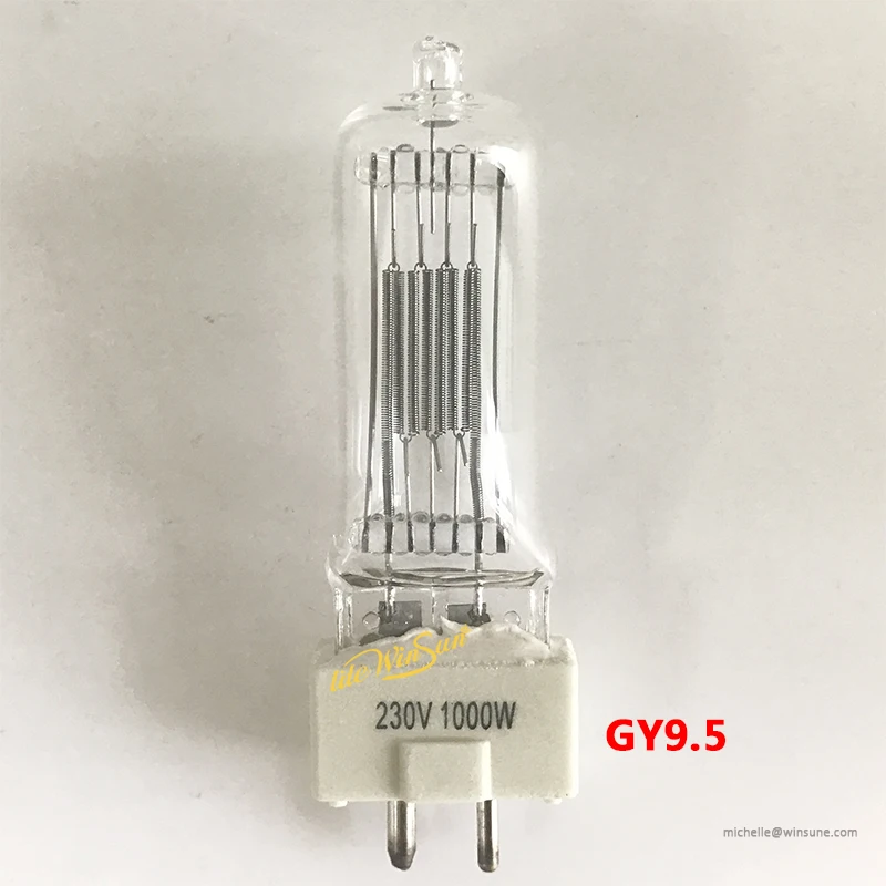 gy9.5 lamp base 230v 1000w 110v 1000w bulb lamp halogen