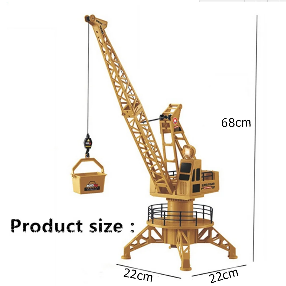 Сильный пульт дистанционного управления грузовик пластиковая коллекция инженерный кран игрушка для башенного крана Прямая