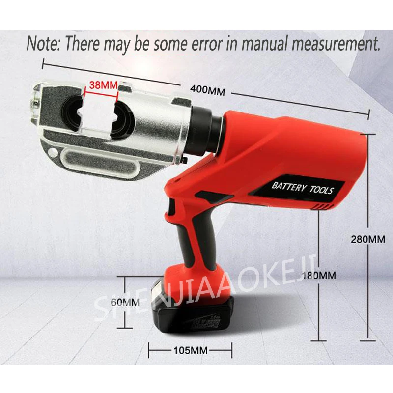 EC-400 зарядки электрогидравлический обжимной инструмент провода/медь/алюминий обжимные плоскогубцы 18 в литий-ионный аккумулятор 120KN