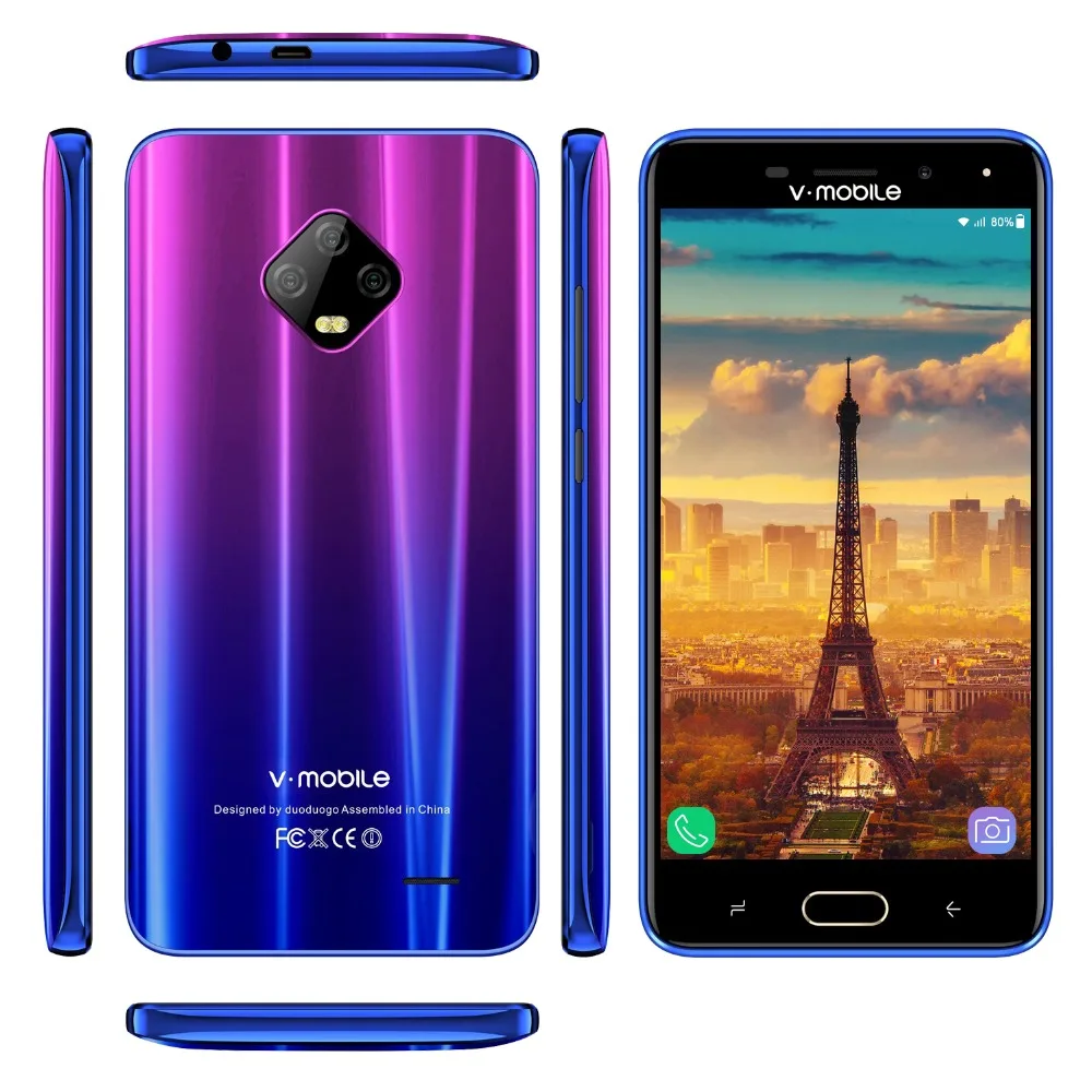 4G LTE TEENO Vmobile J7 мобильный телефон Android 3 ГБ + 32 5 &quotHD экран Dual SIM 5800 мач