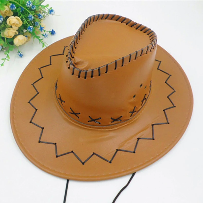 Брендовая весенне-осенняя ковбойская шляпа с широкими полями, мужская и женская кожаная кепка с большим краем, водонепроницаемая Солнцезащитная джазовая шляпа для мужчин, новинка