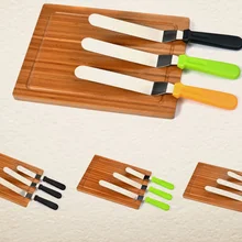 6/8/10 дюймовый профессиональный инструмент для декорирования тортов, угловой шпатель прямой Нержавеющая сталь соблазнительный крем масло для Ножи шпатель гладкой