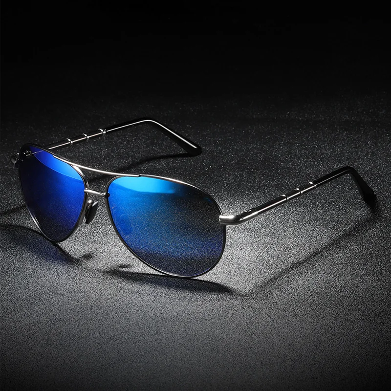 

Souson Brand design men Sunglasses Polarized style color film len rectangle Sunglass For men Oval frame new coming